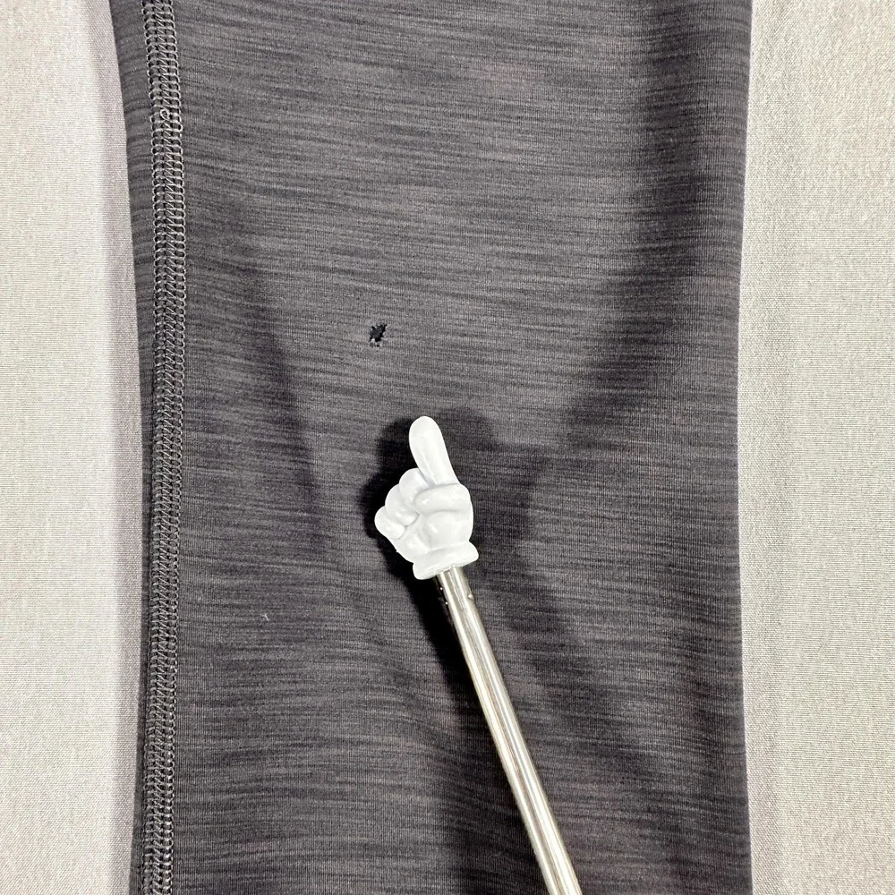 Lululemon Leggings Womens 2 Gray High Rise Ankle Nylon Spandex Yoga Running